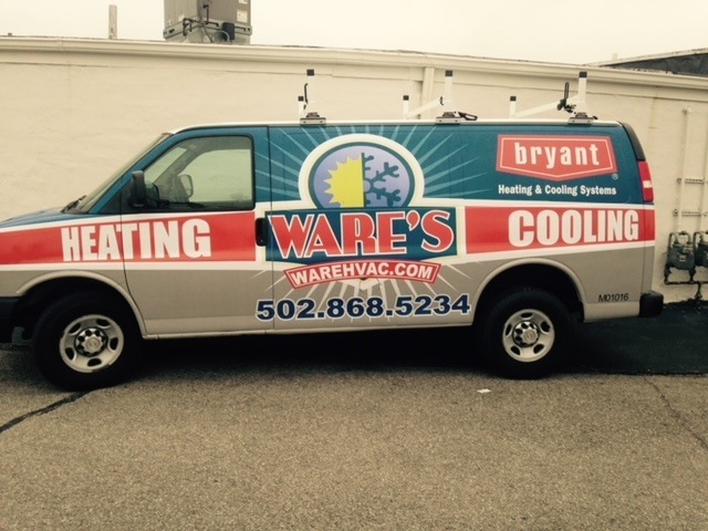 Ware's Heating & Cooling Van